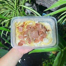 สปาเก็ตตี้ครีมซอสเบคอน