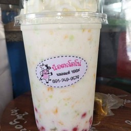 นมปั่น+ปีโป้+เยลลี่แดง