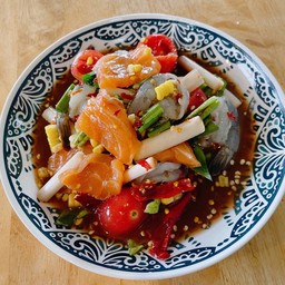 เกาเหลาแซลมอน+กุ้งสด