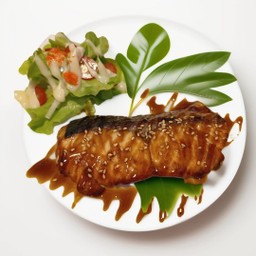 แซลมอนเทอริยากิ ไดแต่ปลากับซอส