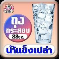 (น้ำแข็งเปล่า) 22oz ถุงกระสอบ