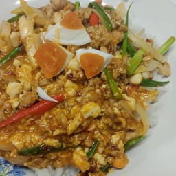 หมูสับผัดไข่เค็ม