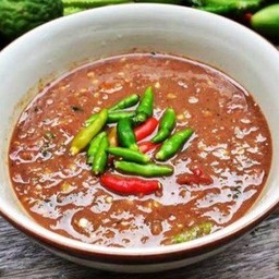 น้ำพริกกะปิไก่หวานราดข้าว