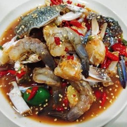 เกาเหลากุ้งสด+ปูม้า