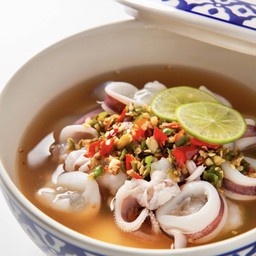 หมึกไข่ต้มมะนาว