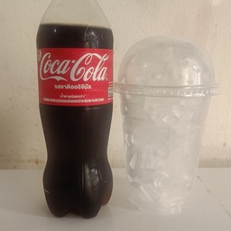 โค้กขวด500ml.+น้ำแข็งใส่แก้ว
