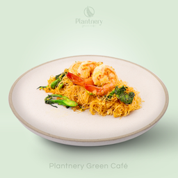 เส้นหมี่ผัดมันกุ้ง