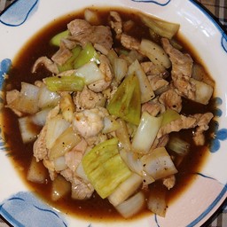 ผัดพริกหยวกหมู(กับข้าว)