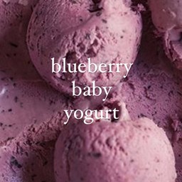 Blueberry baby yogurt