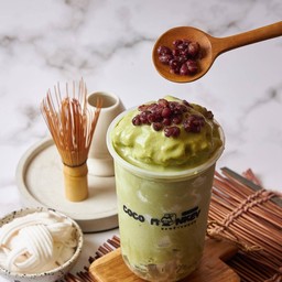 มะพร้าวนมสดปั่นชาเขียว