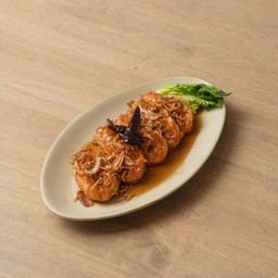 กุ้งทอดซอสมะขาม