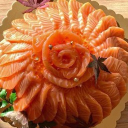 เค้กแซลมอน 35ชิ้น