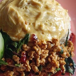 ข้าวไข่ข้น+กระเพราไก่