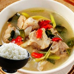 [เซตสุดฮิต] ต้มแซ่บหมู + ข้าวหอมมะลิ