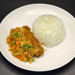 เมนูหมูชิ้น (ราดข้าว)