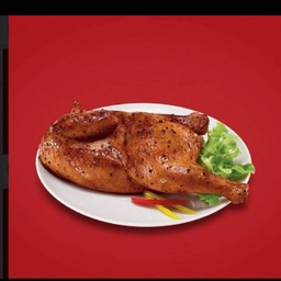 ไก่ย่างพริกไทยดำครึ่งตัว