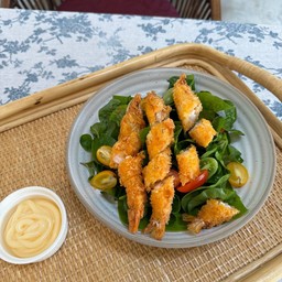 สลัดกุ้งทอด