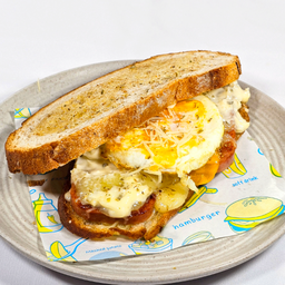 แซนด์วิชเบคอนชีส Bacon Cheese Sandwich