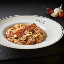 Bacon Garlic dried chili Pasta