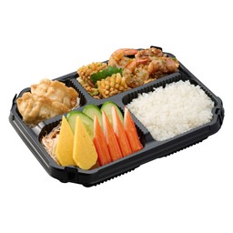 Stir fried (Mix) Kuro Sauce Bento