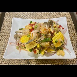 ยำข้าวโพดปูม้า