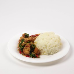 ข้าวกะเพราหมูกรอบ