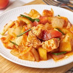 ไก่นุ่ม ผัดเปรี้ยวหวาน 241 kcal