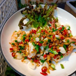 กุ้งคั่วพริกเกลือ