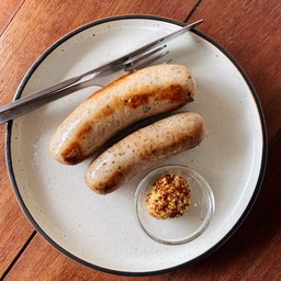 Pork Sausage with  Wholegrain Mustard