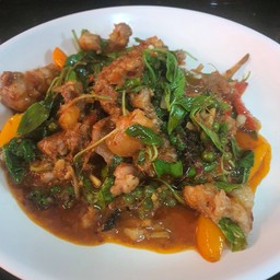หมูป่าผัดเผ็ด