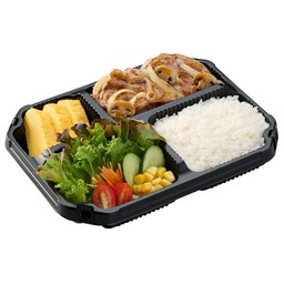 หมูผัดซอสทรัฟเฟิล เบนโตะ