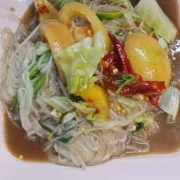 ตำเส้นเล็กปลาร้า