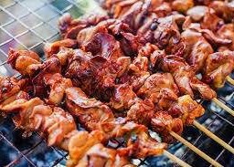 หมูปิ้งเต็นท์แดง