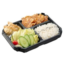 หมูผัดซอสโคชู-ยากินิกุ เบนโตะ