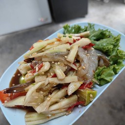 ตำเเตงกุ้งสด