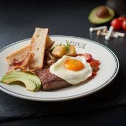 Breakfast steak & egg