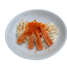 สปาเกตตี้ปูอัดไข่กุ้ง