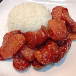 ข้าว+กุนเชียงทอด(โพธาราม)+ซอส