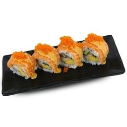 โรลหน้าแซลมอนซอสสไปซี่