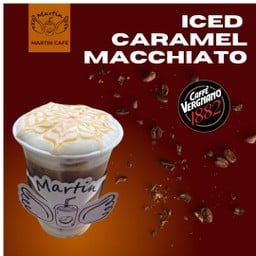 Iced caramel Macchiato กาแฟคาราเมลมัคคีอาโต้เย็น