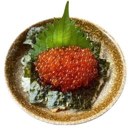 ข้าวหน้าไข่ปลาแซลมอน