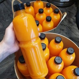 น้ำส้มคั้นสด 1000 ml. (ขวดใหญ่)