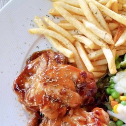 สเต็กไก่ซอสเทอริยากิ