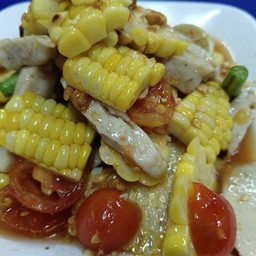 ตำไทยข้าวโพดหมูยอ