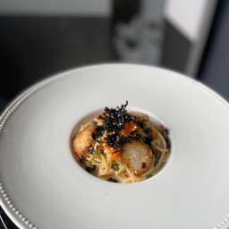 Spaghetti Ebiko with scallop