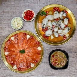 แซลมอนดอง+หอยนางรมดองซีอิ๊วเกาหลี