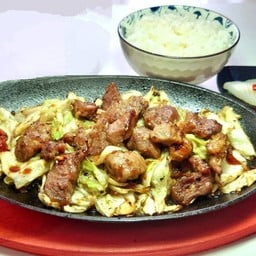 Teppan yaki (หมู)