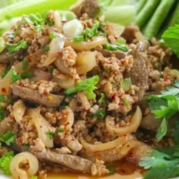 ลาบหมูสุก