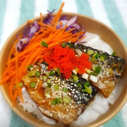 ข้าวหน้าปลาซาบะเทอริยากิ