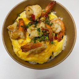 ไข่ข้นกุ้งขั่วพริกเกลือ